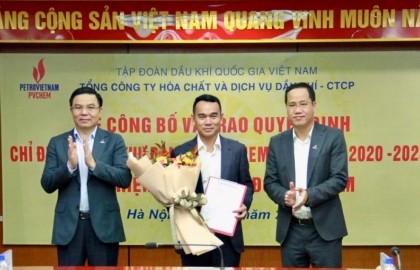 PVChem công bố và trao Quyết định Phó Bí thư Đảng ủy, Tổng Giám đốc PVChem và Quyết định ủy quyền quản lý phần vốn góp của PVN tại PVChem